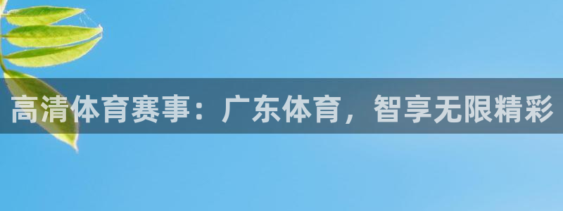 高清体育赛事：广东体育，智享无限精彩